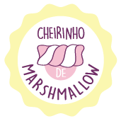 Com cheirinho de marshmallow